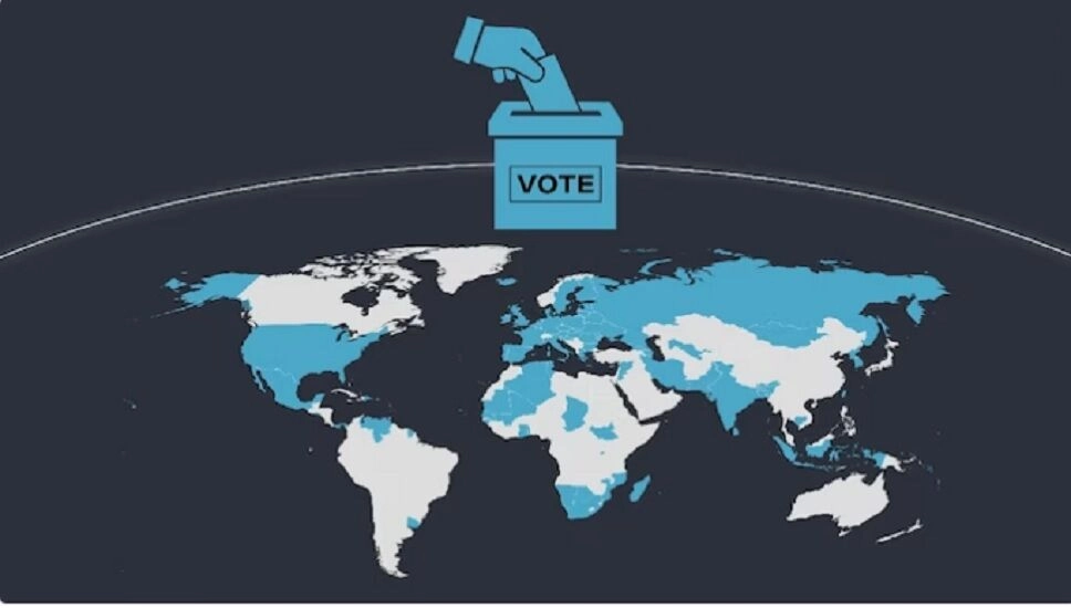 درصد مشارکت مردم در انتخابات سایر کشورها چقدر است؟